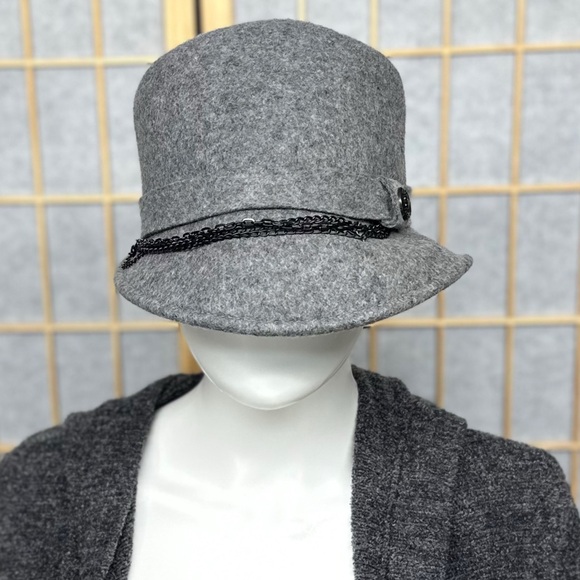 Affliction Wool Fedora Hat with Chain - Picture 3 of 10